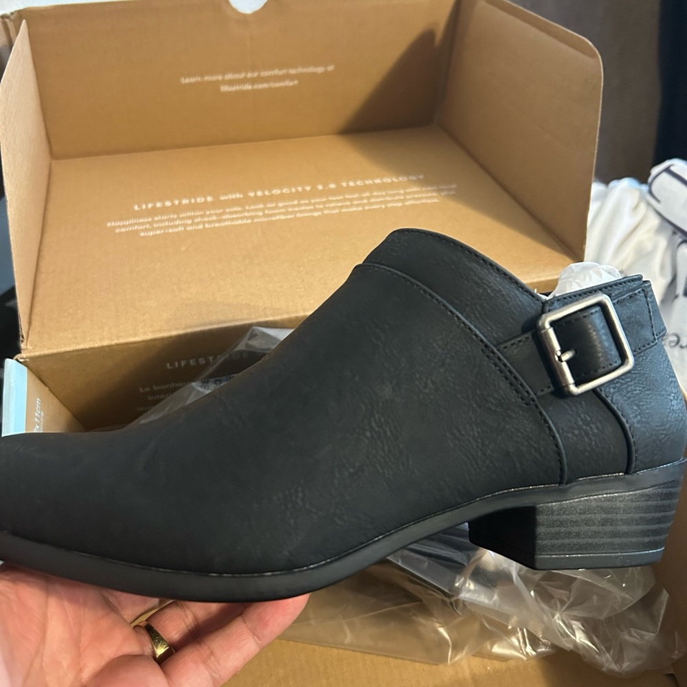 Life Stride Black Alexi Ankle Boots